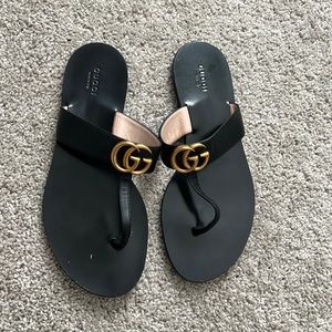 Black Gucci Sandals